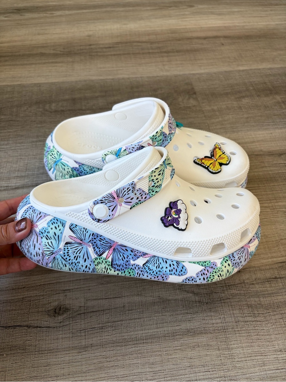 Crocs Classic Crush Butterfly Clogs